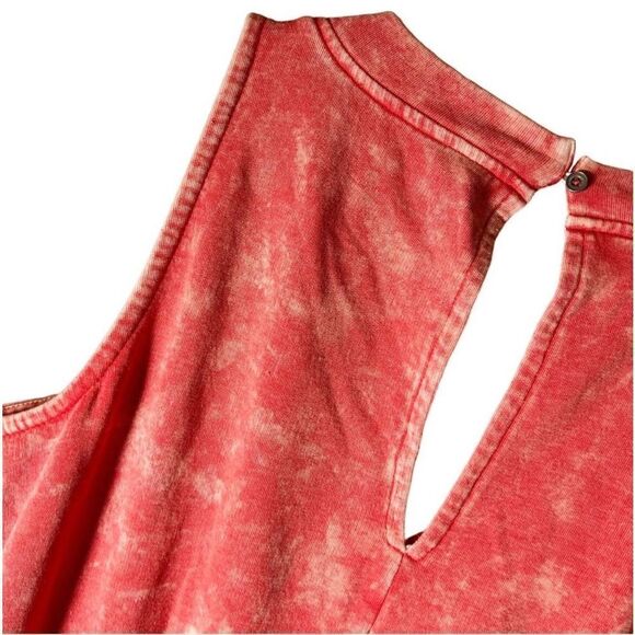 Lane Bryant Livi Sleeveless French Terry Jumpsuit Hibiscus Plus Size 22/24 NWT - Picture 6 of 8